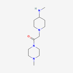2-[4-(Methylamino)piperidin-1-yl]-1-(4-methylpiperazin-1-yl)ethan-1-one
