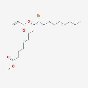 molecular formula C22H39BrO4 B14225443 Methyl 9-(acryloyloxy)-10-bromooctadecanoate CAS No. 626606-51-7