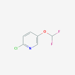 molecular formula C6H4ClF2NO B1422546 2-Chloro-5-(difluoromethoxy)pyridine CAS No. 1206980-28-0