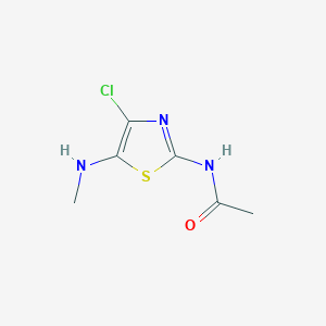molecular formula C6H8ClN3OS B14225462 N-[4-Chloro-5-(methylamino)-1,3-thiazol-2-yl]acetamide CAS No. 828920-76-9