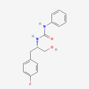 molecular formula C16H17FN2O2 B14225469 N-[(2S)-1-(4-Fluorophenyl)-3-hydroxypropan-2-yl]-N'-phenylurea CAS No. 827612-38-4