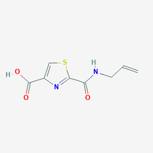 molecular formula C8H8N2O3S B1422550 2-[(Prop-2-en-1-yl)carbamoyl]-1,3-thiazole-4-carboxylic acid CAS No. 1258650-46-2