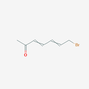 molecular formula C7H9BrO B14225501 7-Bromohepta-3,5-dien-2-one CAS No. 827614-13-1