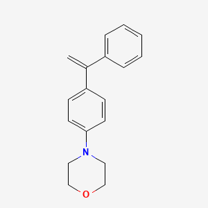 molecular formula C18H19NO B14225524 4-[4-(1-Phenylethenyl)phenyl]morpholine CAS No. 560070-06-6