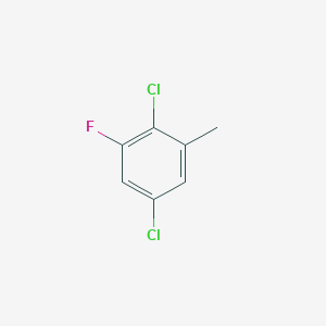 molecular formula C7H5Cl2F B1422553 2,5-Dichloro-3-fluorotoluene CAS No. 1242339-87-2