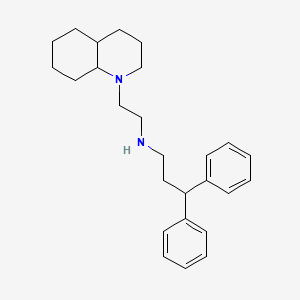 molecular formula C26H36N2 B14225554 N-[2-(Octahydroquinolin-1(2H)-yl)ethyl]-3,3-diphenylpropan-1-amine CAS No. 627520-04-1