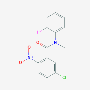 molecular formula C14H10ClIN2O3 B14225594 Benzamide, 5-chloro-N-(2-iodophenyl)-N-methyl-2-nitro- CAS No. 826991-67-7