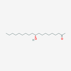 molecular formula C19H38O2 B14225601 2-Nonadecanone, 10-hydroxy-, (10R)- CAS No. 825623-07-2