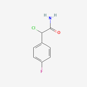 molecular formula C8H7ClFNO B1422564 2-氯-2-(4-氟苯基)乙酰胺 CAS No. 1396988-05-8