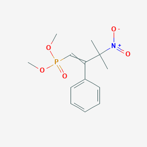 molecular formula C13H18NO5P B14225651 Dimethyl (3-methyl-3-nitro-2-phenylbut-1-en-1-yl)phosphonate CAS No. 827304-29-0