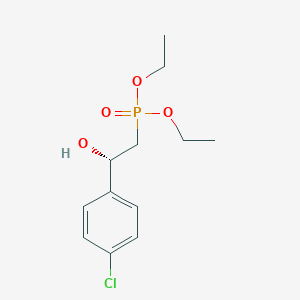 molecular formula C12H18ClO4P B14225660 Diethyl [(2S)-2-(4-chlorophenyl)-2-hydroxyethyl]phosphonate CAS No. 827320-88-7