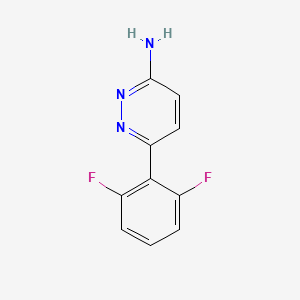 molecular formula C10H7F2N3 B1422568 6-(2,6-二氟苯基)吡啶并-3-胺 CAS No. 1250246-22-0