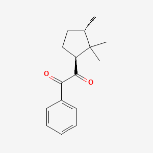 molecular formula C16H20O2 B14225691 Ethanedione, phenyl[(1S,3S)-2,2,3-trimethylcyclopentyl]- CAS No. 820211-69-6