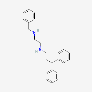 molecular formula C24H28N2 B14225702 N'-benzyl-N-(3,3-diphenylpropyl)ethane-1,2-diamine CAS No. 627523-32-4