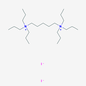 molecular formula C23H52I2N2 B14225708 N~1~,N~1~,N~1~,N~5~,N~5~,N~5~-Hexapropylpentane-1,5-bis(aminium) diiodide CAS No. 827579-50-0