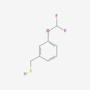 molecular formula C8H8F2OS B1422572 [3-(Difluoromethoxy)phenyl]methanethiol CAS No. 1208074-80-9