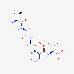 molecular formula C23H43N5O6 B14225722 L-Isoleucyl-L-alanyl-L-alanyl-L-leucyl-L-valine CAS No. 823232-93-5