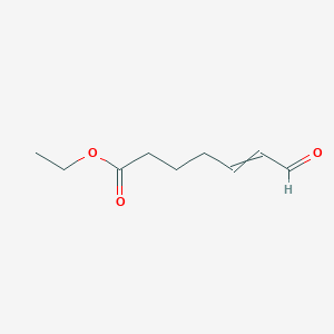 molecular formula C9H14O3 B14225736 Ethyl 7-oxohept-5-enoate CAS No. 827045-12-5