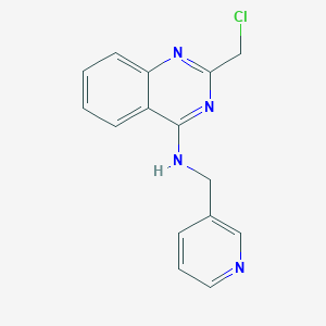 molecular formula C15H13ClN4 B1422575 2-(氯甲基)-N-(吡啶-3-基甲基)喹唑啉-4-胺 CAS No. 1255147-54-6