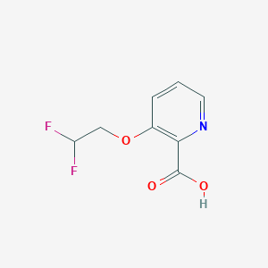molecular formula C8H7F2NO3 B1422576 3-(2,2-二氟乙氧基)吡啶-2-羧酸 CAS No. 1250216-31-9