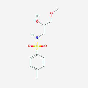 molecular formula C11H17NO4S B14225797 N-(2-Hydroxy-3-methoxypropyl)-4-methylbenzene-1-sulfonamide CAS No. 821775-56-8