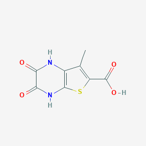 7-Methyl-2,3-dioxo-1,2,3,4-tetrahydrothieno[2,3-b]pyrazine-6-carboxylic acid