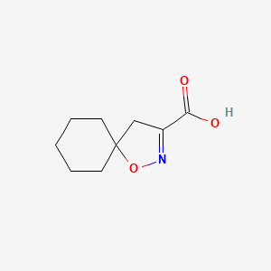 molecular formula C9H13NO3 B1422580 1-Oxa-2-azaspiro[4.5]dec-2-ene-3-carboxylic acid CAS No. 1015770-72-5