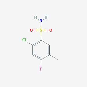 molecular formula C7H7ClFNO2S B1422581 2-Chloro-4-fluoro-5-methylbenzenesulfonamide CAS No. 1208077-19-3