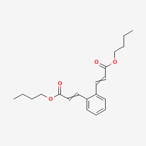 molecular formula C20H26O4 B14225920 Dibutyl 3,3'-(1,2-phenylene)di(prop-2-enoate) CAS No. 826990-99-2