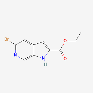 molecular formula C10H9BrN2O2 B1422602 Ethyl 5-bromo-1H-pyrrolo[2,3-c]pyridine-2-carboxylate CAS No. 800401-70-1