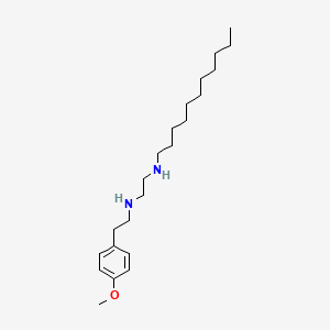 molecular formula C22H40N2O B14226059 N~1~-[2-(4-Methoxyphenyl)ethyl]-N~2~-undecylethane-1,2-diamine CAS No. 627521-24-8
