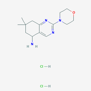 7,7-Dimethyl-2-morpholin-4-yl-5,6,7,8-tetrahydroquinazolin-5-amine dihydrochloride