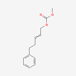 molecular formula C13H16O3 B14226142 Methyl 5-phenylpent-2-en-1-yl carbonate CAS No. 791602-98-7