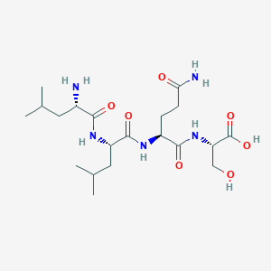 molecular formula C20H37N5O7 B14226172 L-Leucyl-L-leucyl-L-glutaminyl-L-serine CAS No. 570411-78-8