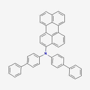 molecular formula C44H29N B14226187 N,N-Di([1,1'-biphenyl]-4-yl)perylen-3-amine CAS No. 536761-34-9
