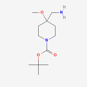 Tert-butyl 4-(aminomethyl)-4-methoxypiperidine-1-carboxylate