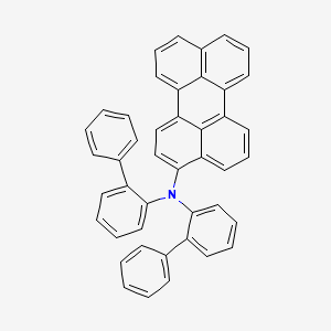 molecular formula C44H29N B14226255 N,N-Di([1,1'-biphenyl]-2-yl)perylen-3-amine CAS No. 536761-35-0