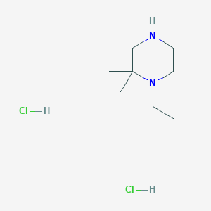 molecular formula C8H20Cl2N2 B1422627 1-Ethyl-2,2-dimethylpiperazine dihydrochloride CAS No. 1255718-11-6