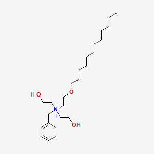 molecular formula C25H46NO3+ B14226275 N-[2-(Dodecyloxy)ethyl]-N,N-bis(2-hydroxyethyl)benzenemethanaminium CAS No. 747371-11-5