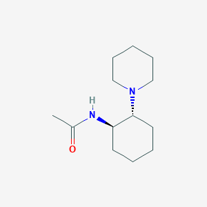 molecular formula C13H24N2O B14226313 Acetamide, N-[(1R,2R)-2-(1-piperidinyl)cyclohexyl]- CAS No. 824938-91-2