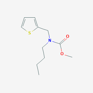 molecular formula C11H17NO2S B14226320 Carbamic acid, butyl(2-thienylmethyl)-, methyl ester CAS No. 549515-12-0