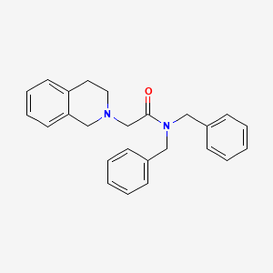 molecular formula C25H26N2O B14226327 N,N-Dibenzyl-2-(3,4-dihydroisoquinolin-2(1H)-yl)acetamide CAS No. 827309-98-8