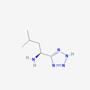 molecular formula C6H13N5 B1422641 5-[(S)-1-Amino-3-methylbutyl]-2H-tetrazole CAS No. 33878-68-1