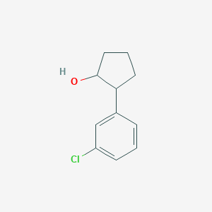 molecular formula C11H13ClO B1422644 2-(3-Chlorophenyl)cyclopentan-1-ol CAS No. 91552-36-2