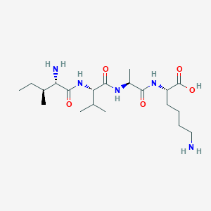 molecular formula C20H39N5O5 B14226451 L-Isoleucyl-L-valyl-L-alanyl-L-lysine CAS No. 798540-35-9