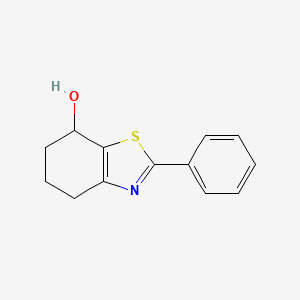 molecular formula C13H13NOS B1422646 2-Phenyl-4,5,6,7-tetrahydro-1,3-benzothiazol-7-ol CAS No. 1333710-30-7