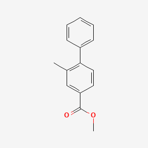 molecular formula C15H14O2 B1422648 Methyl 2-methyl-[1,1'-biphenyl]-4-carboxylate CAS No. 892843-59-3
