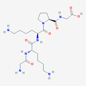 molecular formula C21H39N7O6 B14226497 Glycyl-L-lysyl-L-lysyl-L-prolylglycine CAS No. 742068-37-7