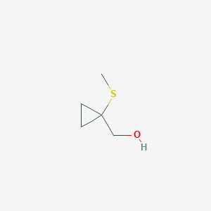 molecular formula C5H10OS B1422650 [1-(Methylsulfanyl)cyclopropyl]methanol CAS No. 1780829-39-1