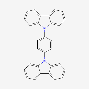 molecular formula C30H20N2 B1422651 1,4-二(9H-咔唑-9-基)苯 CAS No. 19287-68-4